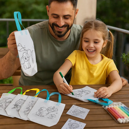 Zestaw dla dzieci do rękodzieła i malowania z kredkami