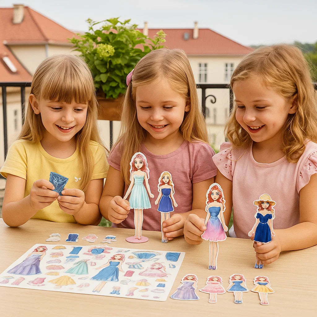 Magnetyczny zestaw modowy dla dzieci