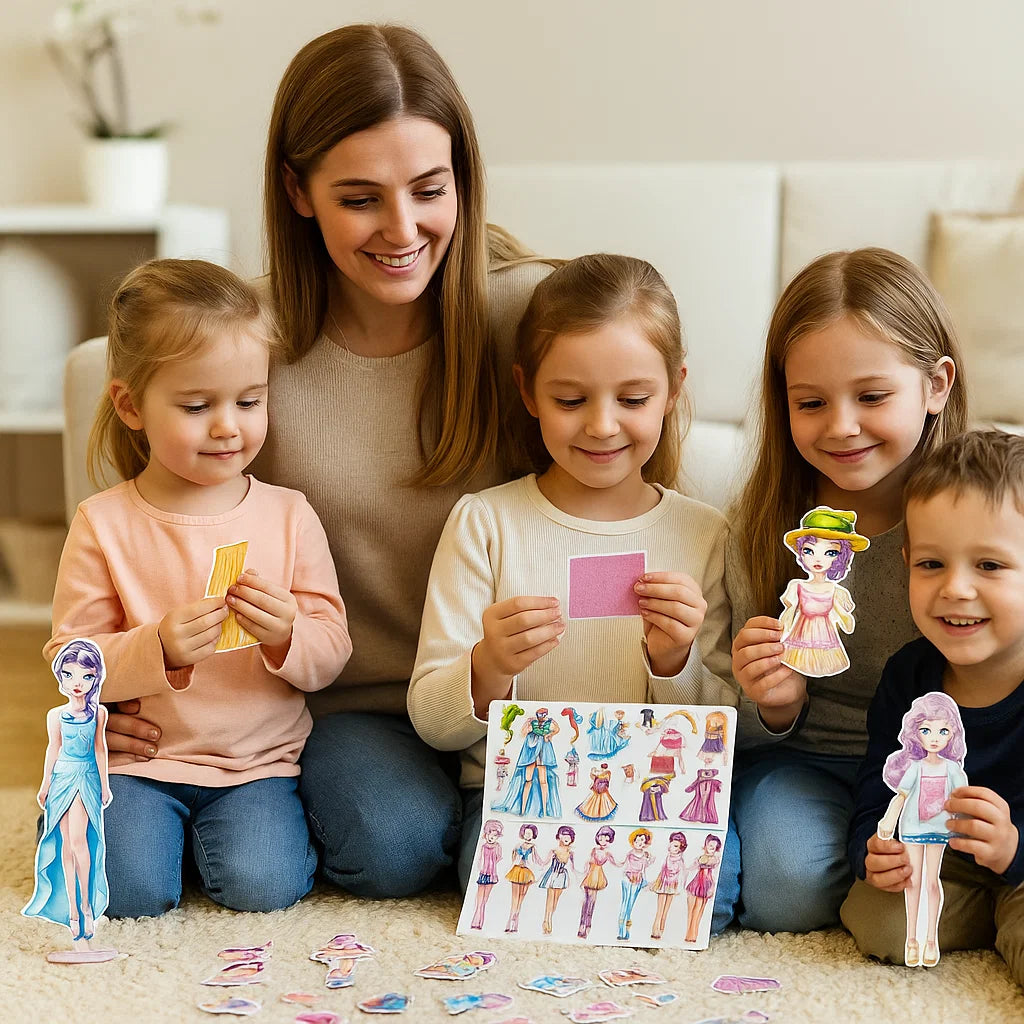 Magnetyczny zestaw modowy dla dzieci