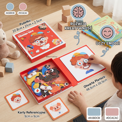 Edukacyjne puzzle do nauki emocji dla dzieci