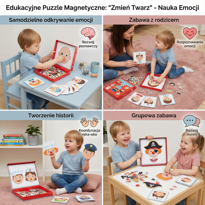 Edukacyjne puzzle do nauki emocji dla dzieci