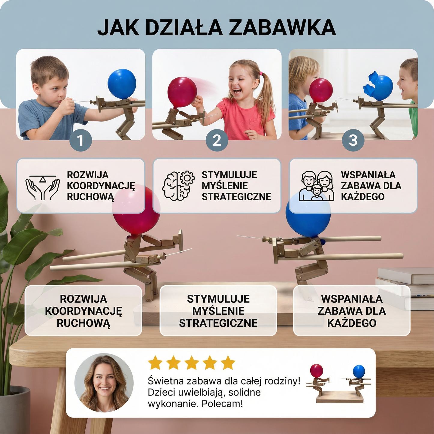 Balonowa gra w szermierkę