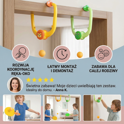 Zestaw do Ping Ponga na futrynę drzwi
