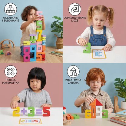 Pedagogiczne klocki do nauki matematyki i liczb