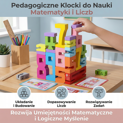 Pedagogiczne klocki do nauki matematyki i liczb