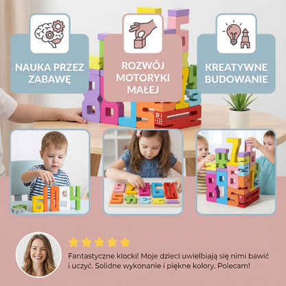 Pedagogiczne klocki do nauki matematyki i liczb