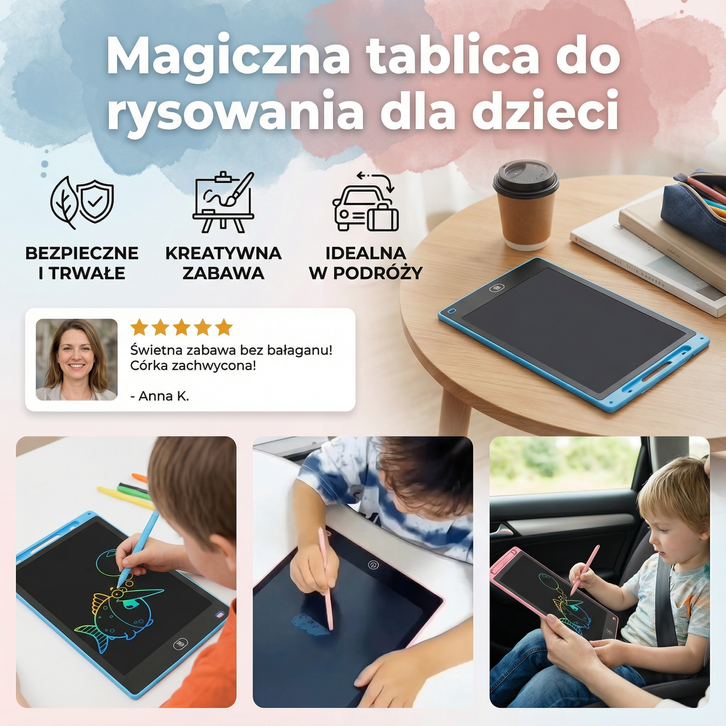 Magiczna tablica do rysowania dla dzieci