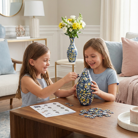 Elegancki wazon 3D puzzle – do prawdziwych kwiatów