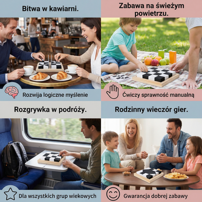 Dwukolorowa gra logiczna w formacie kieszonkowym