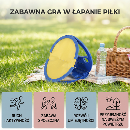 Zabawna gra w łapanie piłki
