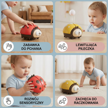 Zawieszka w kształcie biedronki dla niemowląt ⎜ Zabawka w kształcie zwierzątka rozwijająca zdolności motoryczne i koordynację ruchową