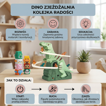 Dino zjeżdżalnia kolejka radości