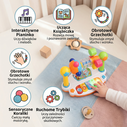 Muzyczna zabawka edukacyjna 5w1 dla niemowląt