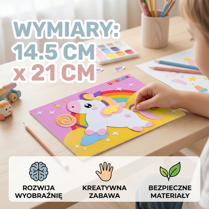 Kreatywny zestaw naklejek do zabawy dla dzieci