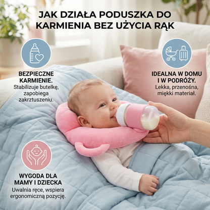 Poduszka do karmienia bez użycia rąk dla niemowląt