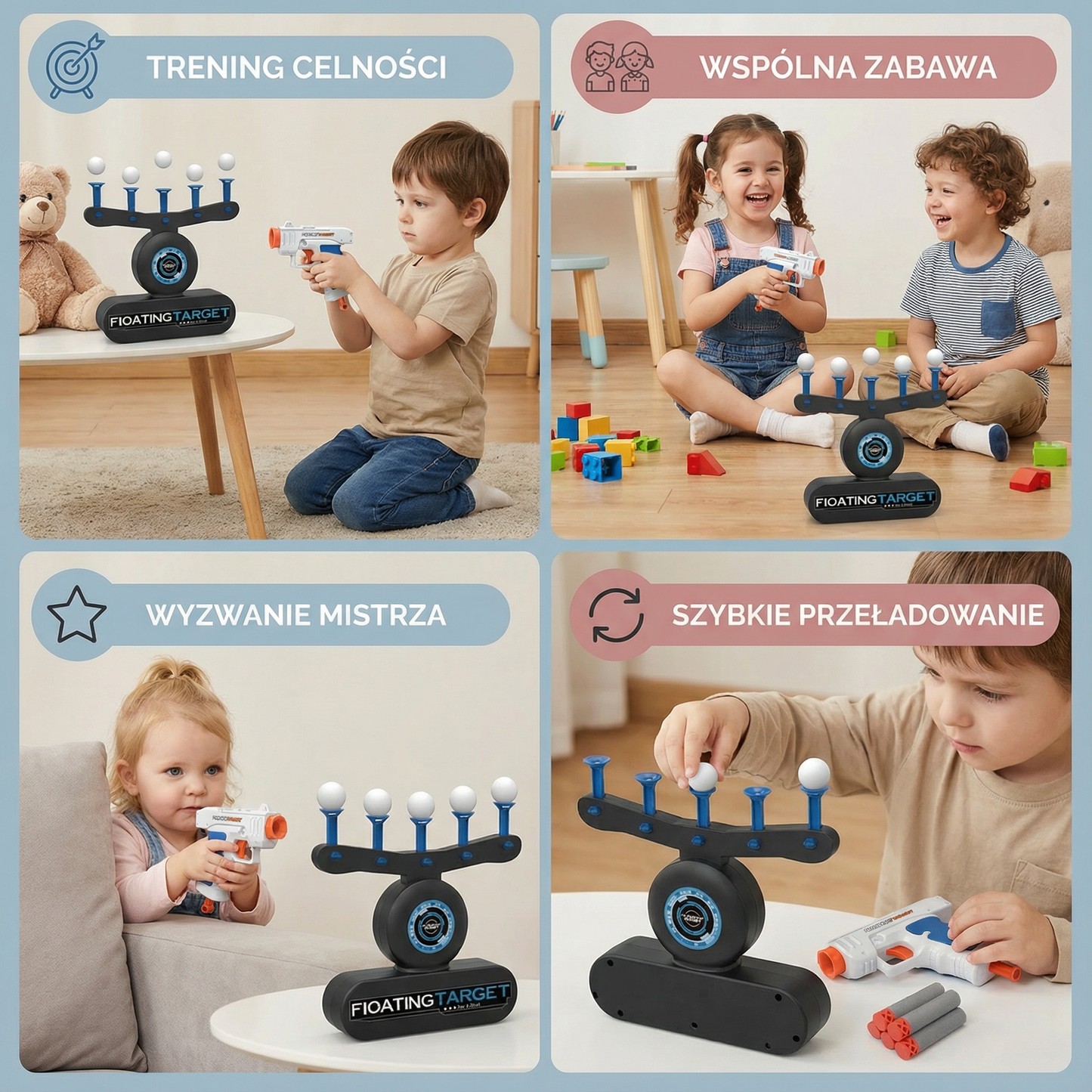 Latające piłeczki – zabawka celnościowa