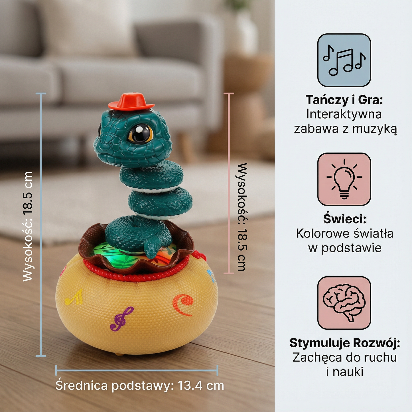 Tańczący wąż – zabawka dla dzieci