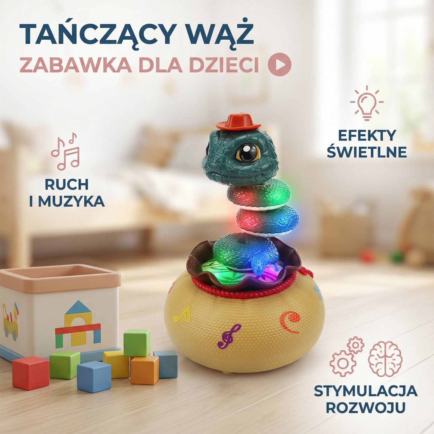 Tańczący wąż – zabawka dla dzieci