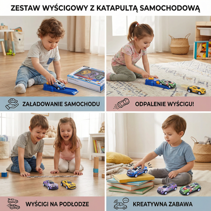 Zestaw wyścigowy z katapultą samochodową