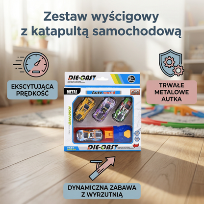 Zestaw wyścigowy z katapultą samochodową