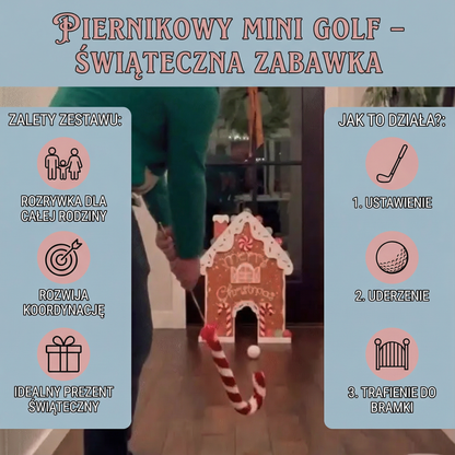 Piernikowy mini golf zabawka świąteczna