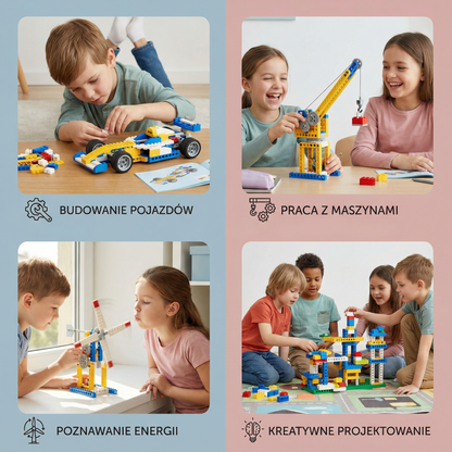 Edukacyjny zestaw klocków 3w1 nauka i technika