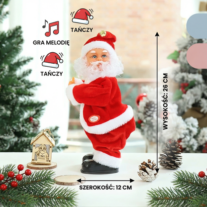 Zabawka świąteczna tańczący mikołaj dla dzieci