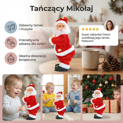 Zabawka świąteczna tańczący mikołaj dla dzieci