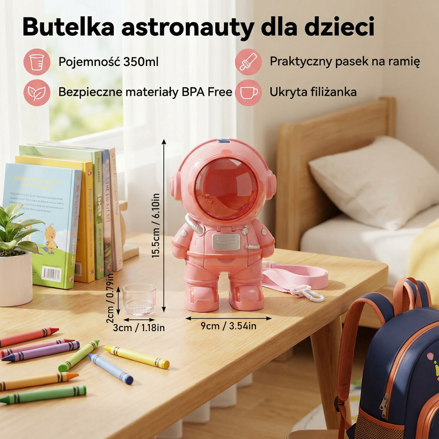 Butelka astronauta dla dzieci