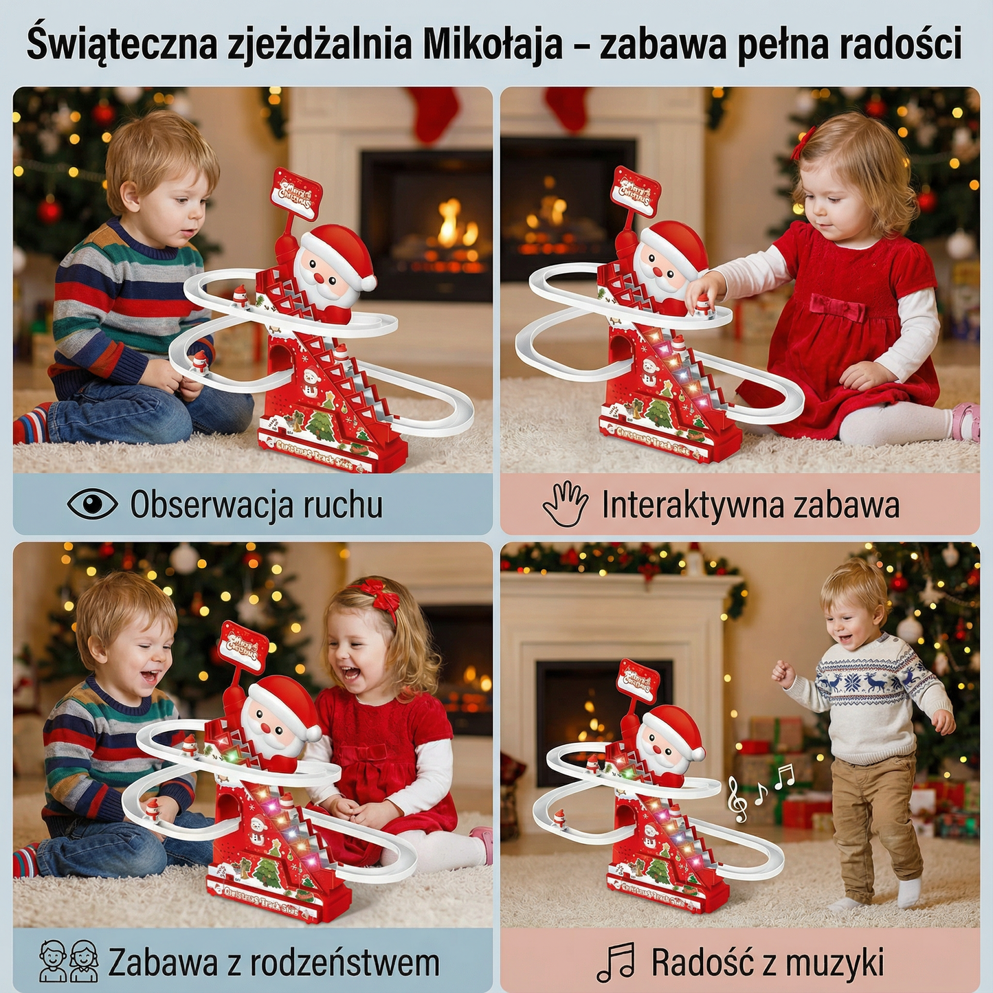 Świąteczna zjeżdżalnia Mikołaja – zabawa pełna radości