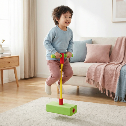 Pogostick piankowy dla dzieci – zabawka do skakania w domu i na zewnątrz