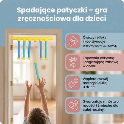 Spadające patyczki – gra zręcznościowa dla dzieci