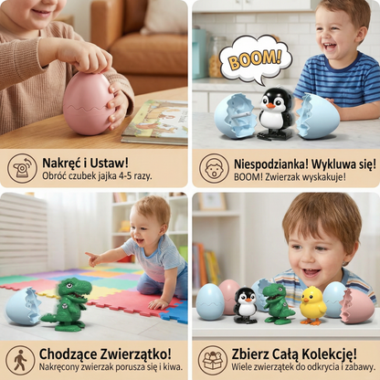 Jajko z wykluwającym się zwierzątkiem