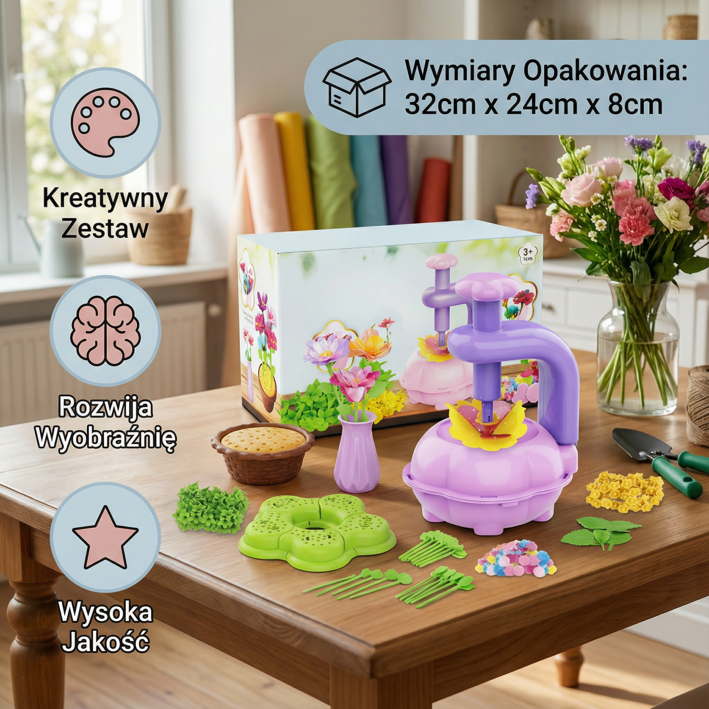 Kreatywny zestaw do tworzenia kwiatów