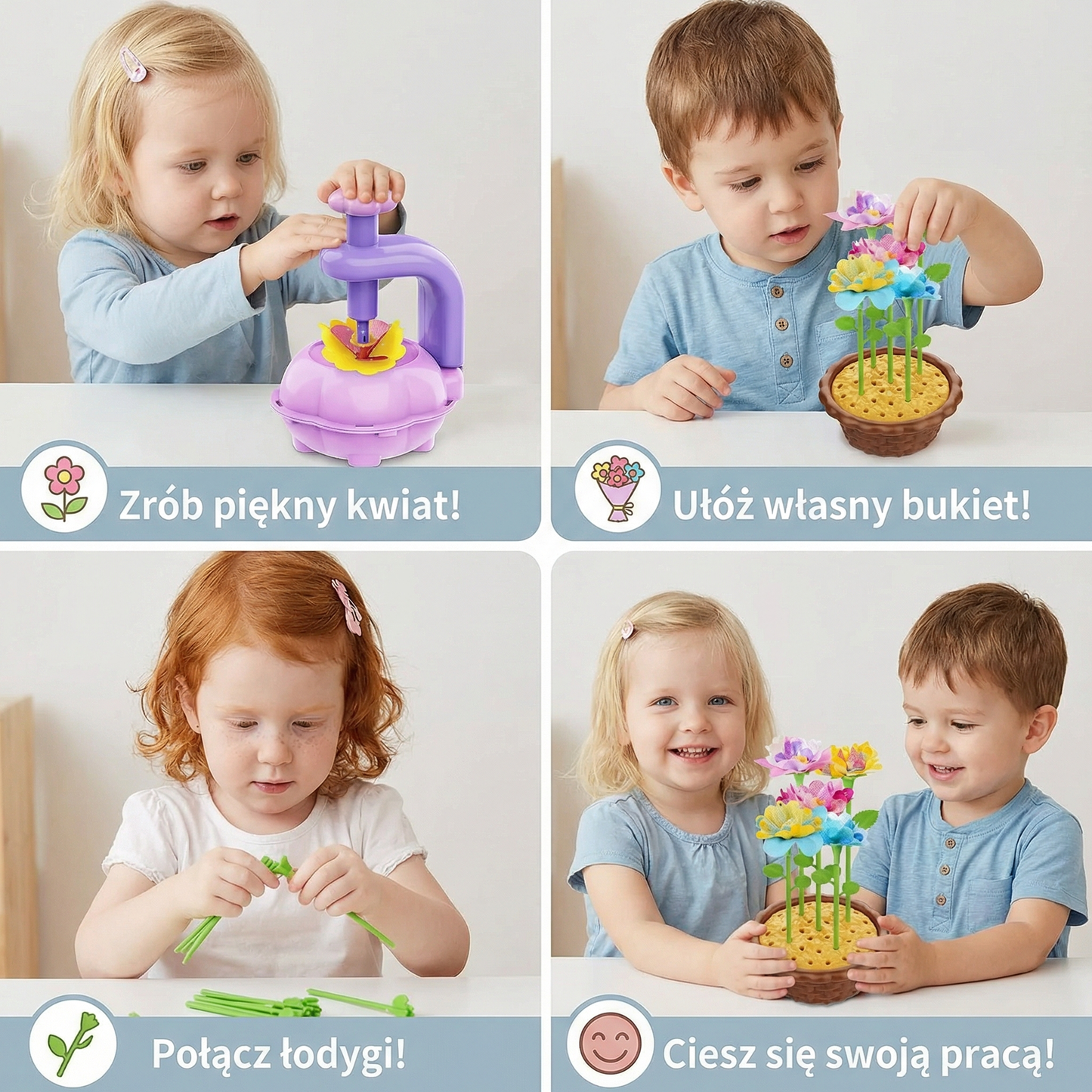 Kreatywny zestaw do tworzenia kwiatów