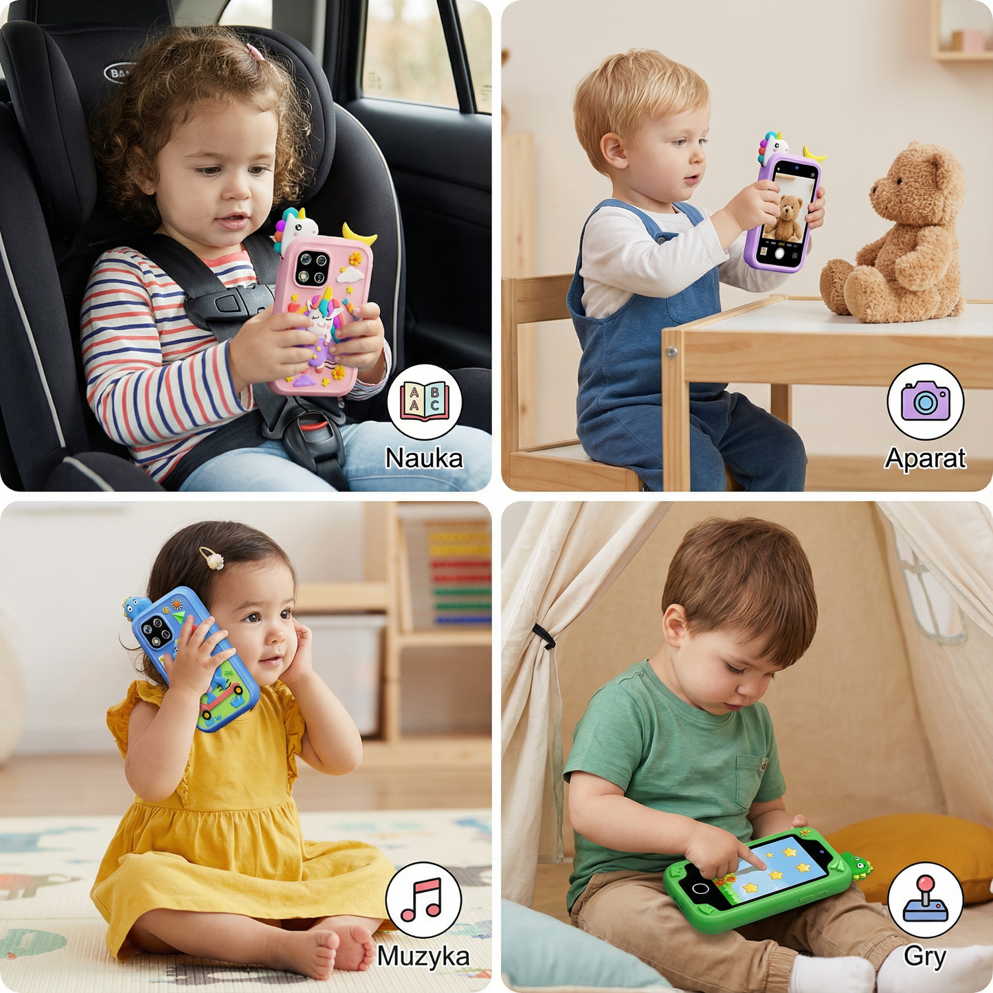 Edukacyjny smartfon-zabawka dla dzieci
