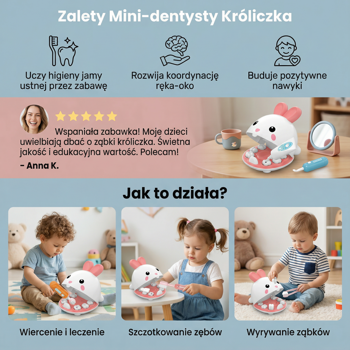Mini-dentysta króliczek