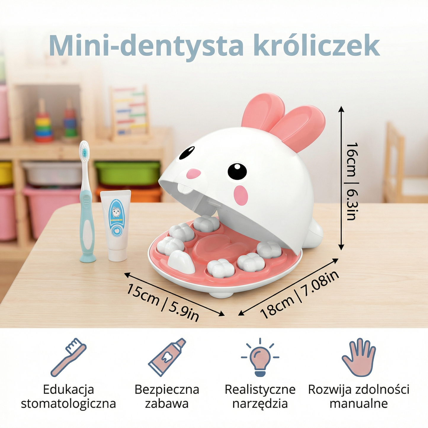 Mini-dentysta króliczek