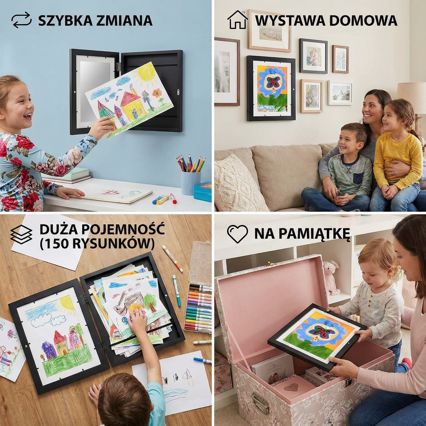 Ramka na zdjęcia – na maks. 150 rysunków