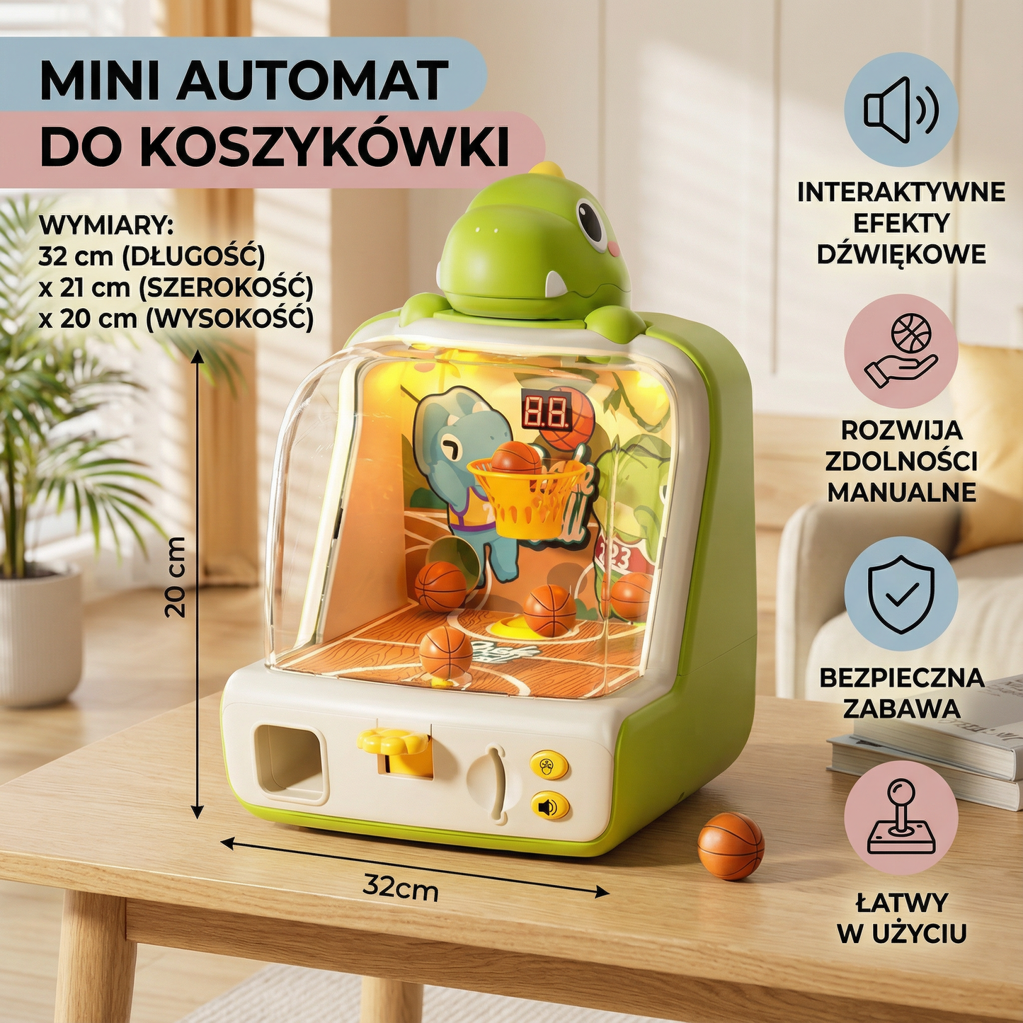 Mini Automat do koszykówki